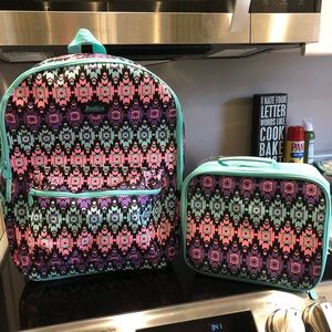 Justice backpack with matching lunchbox. 🥗 🥪🥤